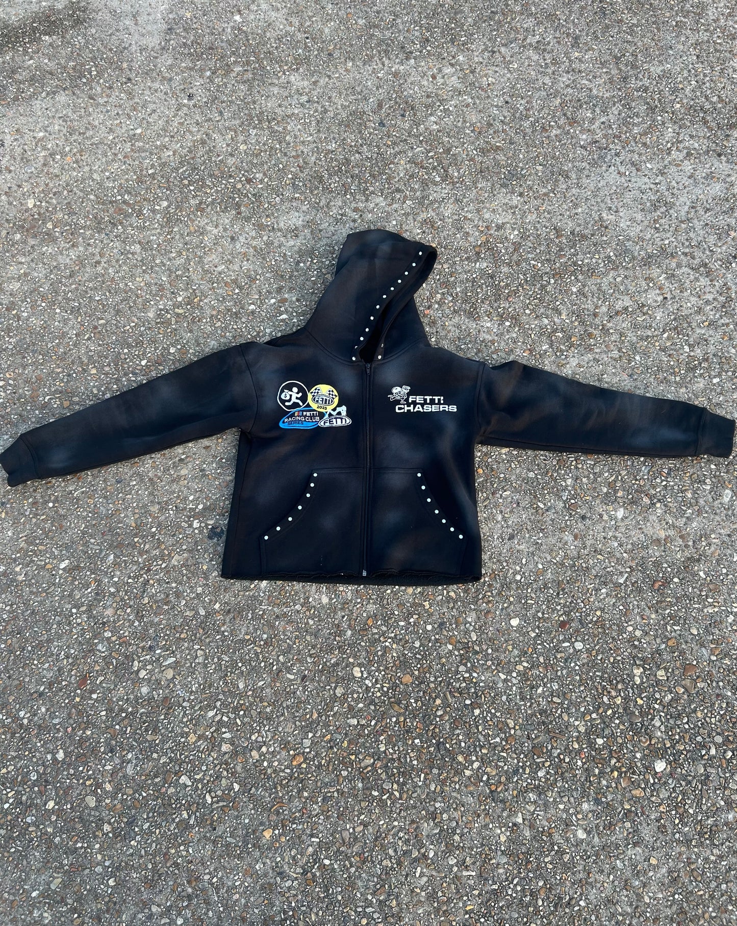 Acid Washed Patched Jacket