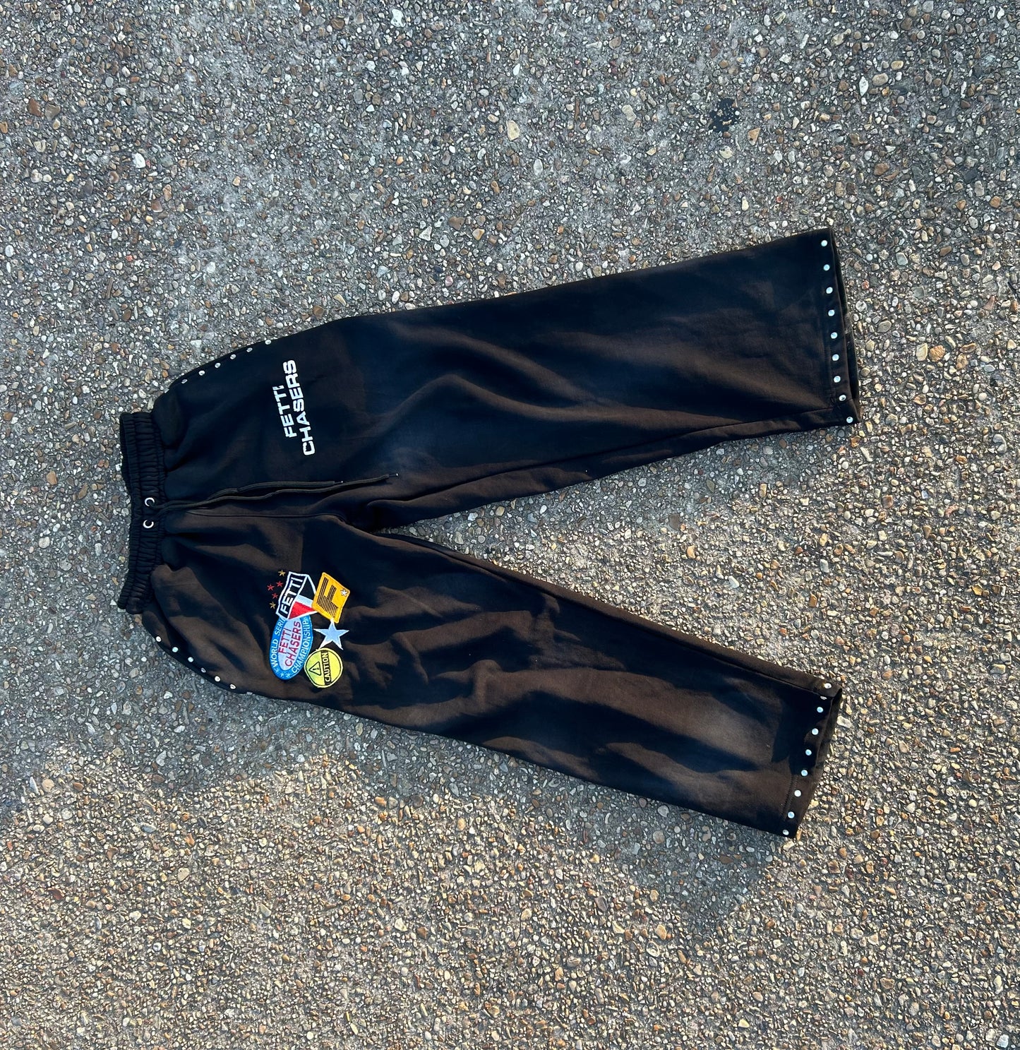 Acid washed Patch Joggers