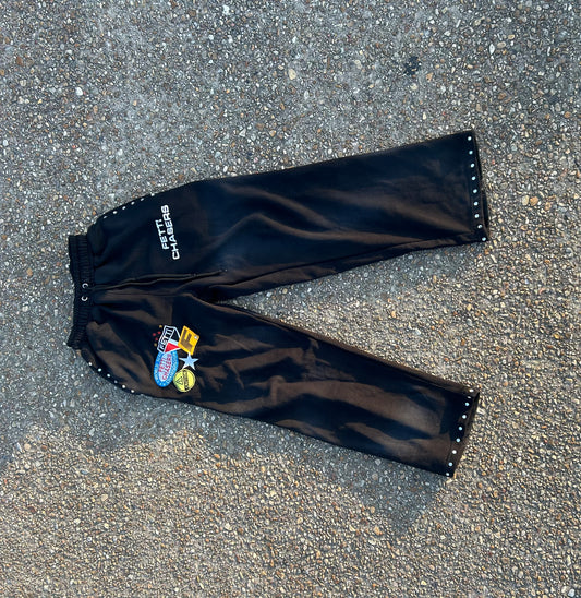 Acid washed Patch Joggers